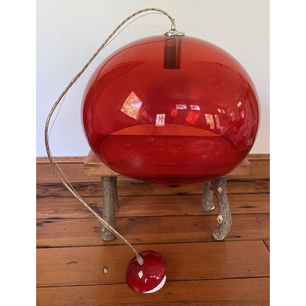 Vtg Kartell Fly BIG FL/Y TRANSPARENT Ferruccio Laviani Suspension Lucite Lamp